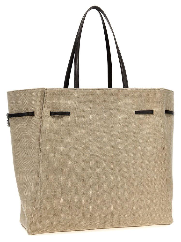 GIVENCHY ◆ Large Voyou Tote Bag Givenchy Women's Black Large Voyou Leather East/West Tote