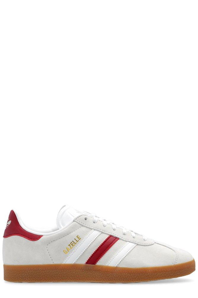 Adidas originals white gazelle super cheap sneakers