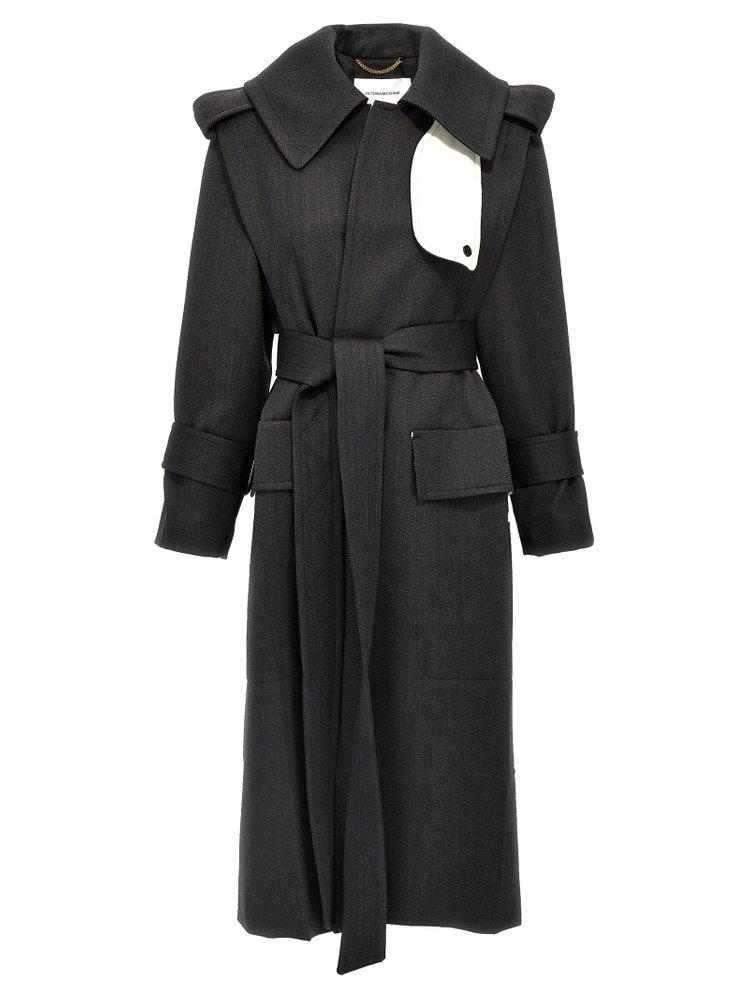 コート Victoria Beckham DOUBLE FACED OVERCOAT Double Faced Overcoat In Dark Chocolate – Victoria Beckham UK