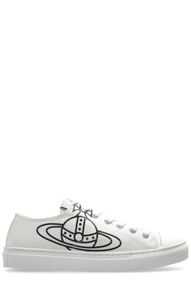 スニーカー Vivienne Westwood Women's Low Top Sneakers Pink 75020005WW00 Vivienne Westwood Low Top Plimsoll Sneakers in Black | Lyst UK