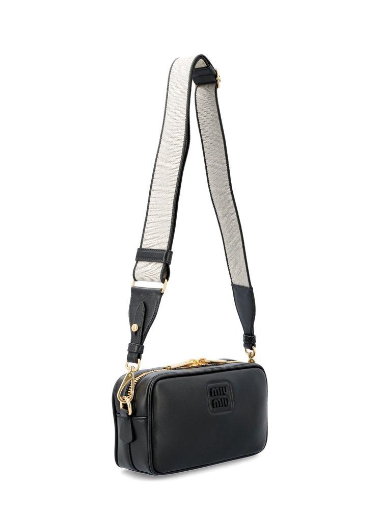 Miu Miu Zip-up Crossbody Bag in Black | Lyst
