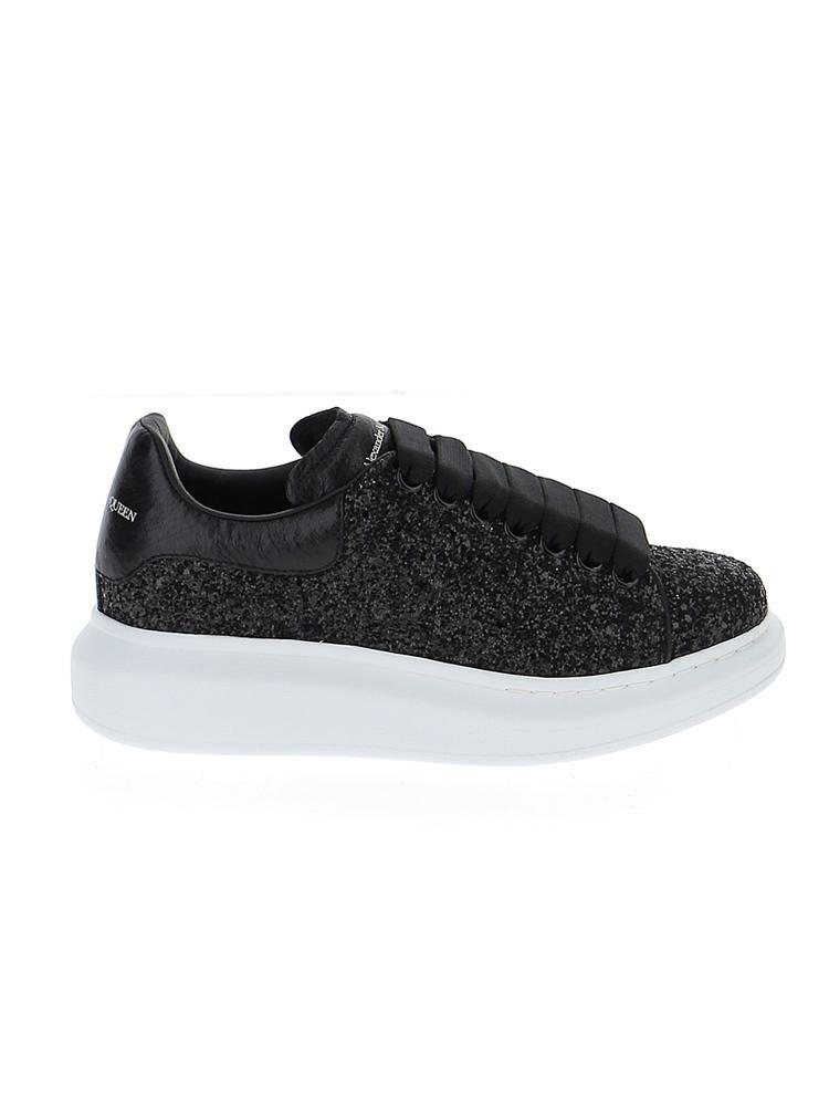 black glitter alexander mcqueen sneakers
