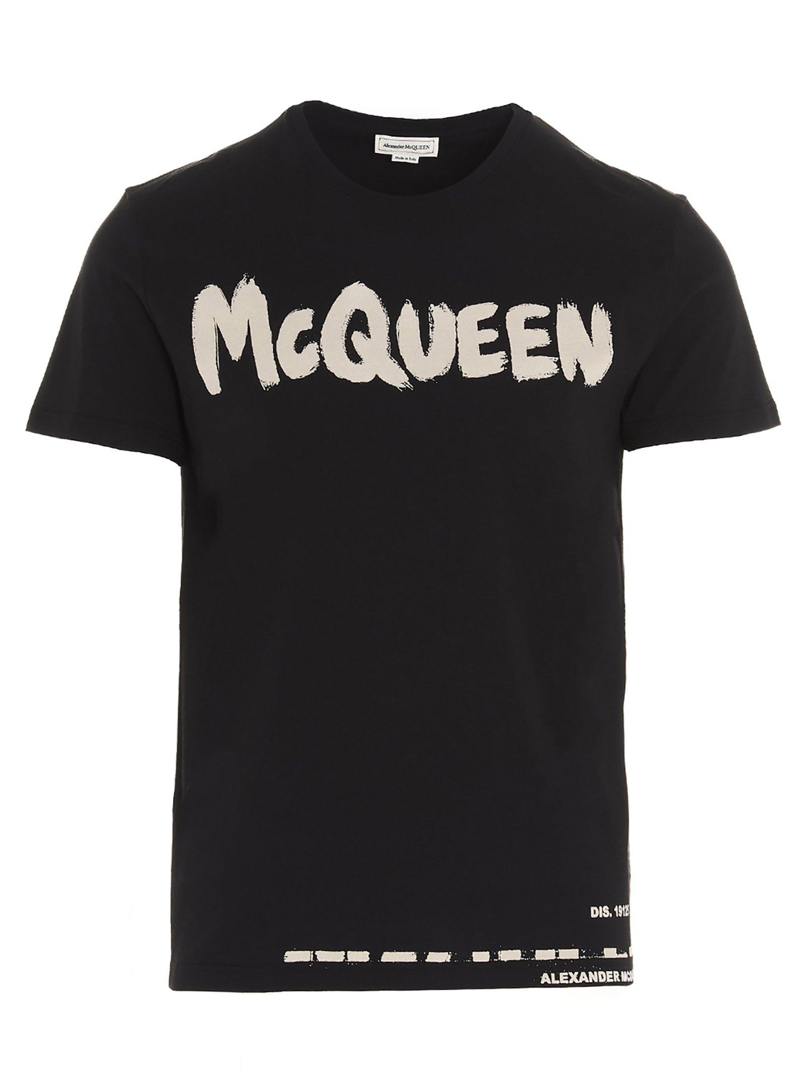 alexander mcqueen graffiti t shirt