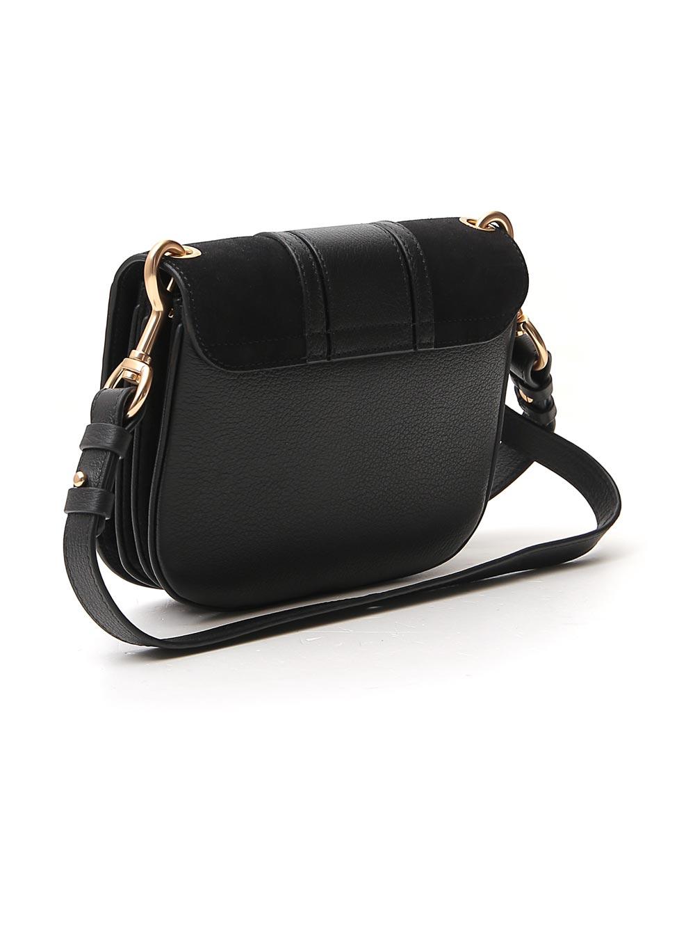 See By Chloé Leather Medium Hana Crossbody Bag in Black - Lyst