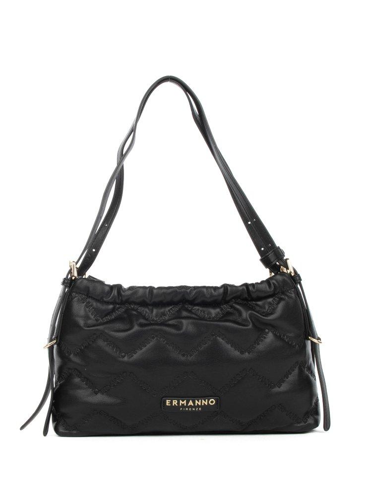 Ermanno Scervino Logo Lettering Quilted Shoulder Bag in