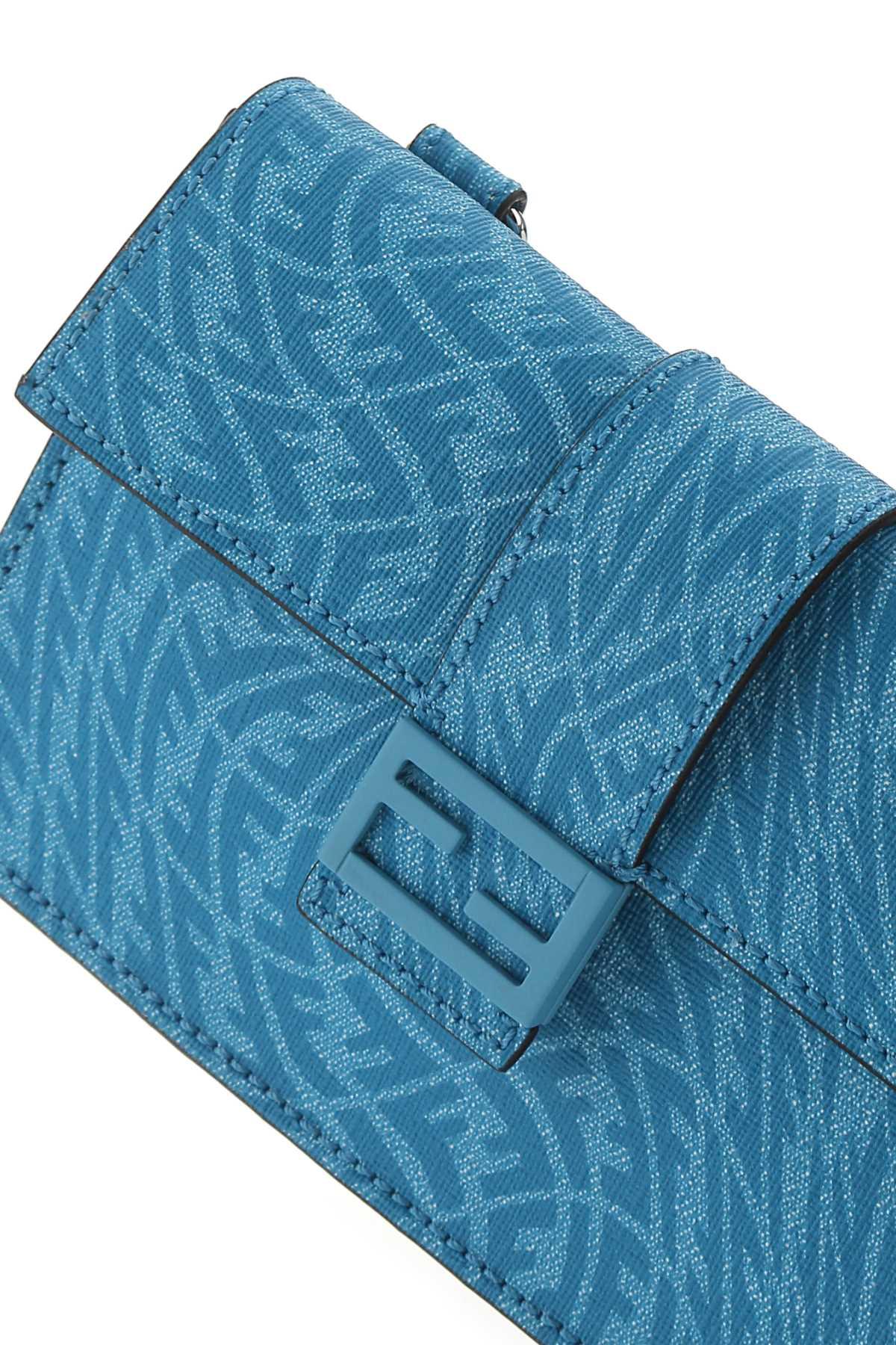 Fendi Logo Patch Lui Bag - Blue