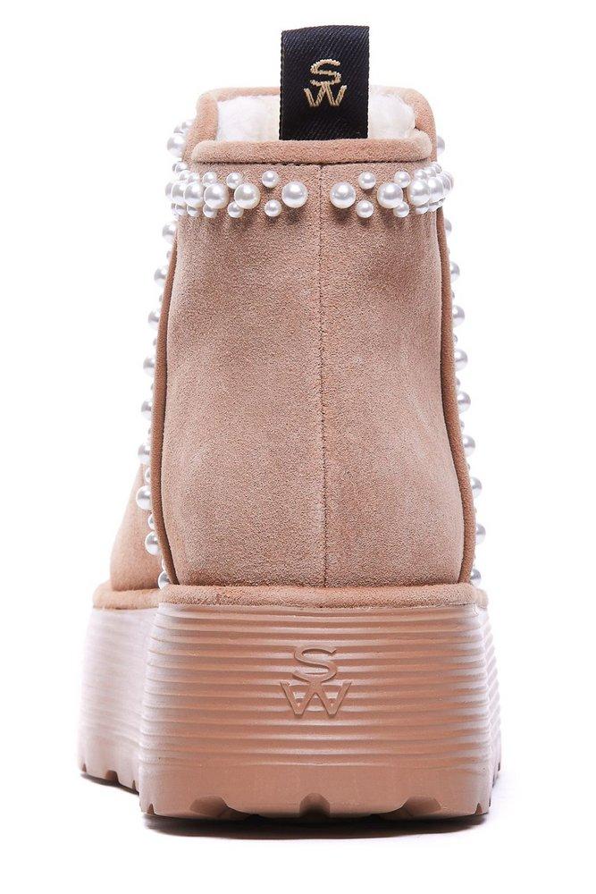 Pink pearl boots deals