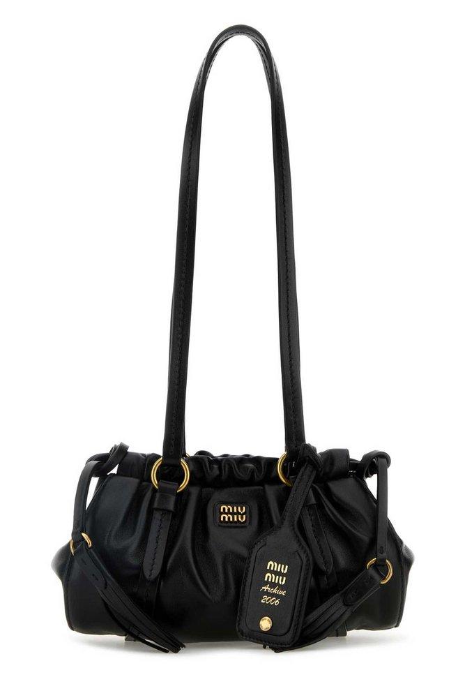 LOGO DRAWSTRING SHOULDER BAG – TIME AFTER TIME
