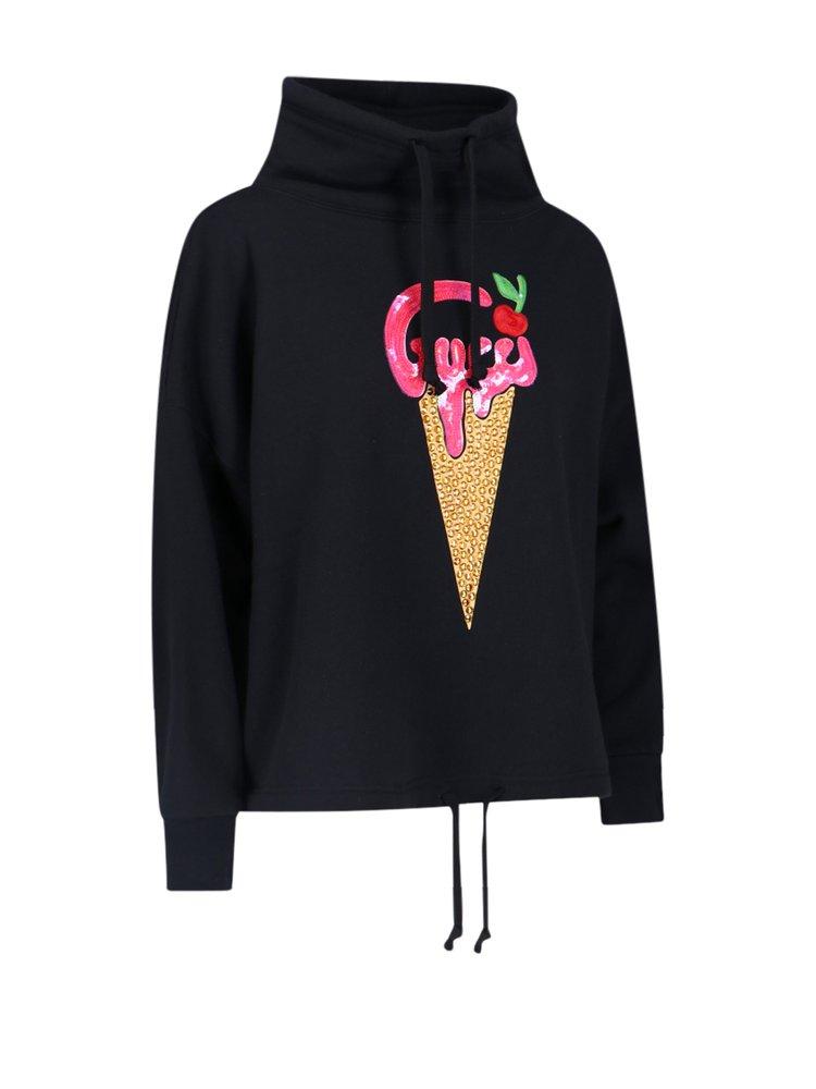 Gucci Glitter Embroidery Hoodie in Black Lyst UK