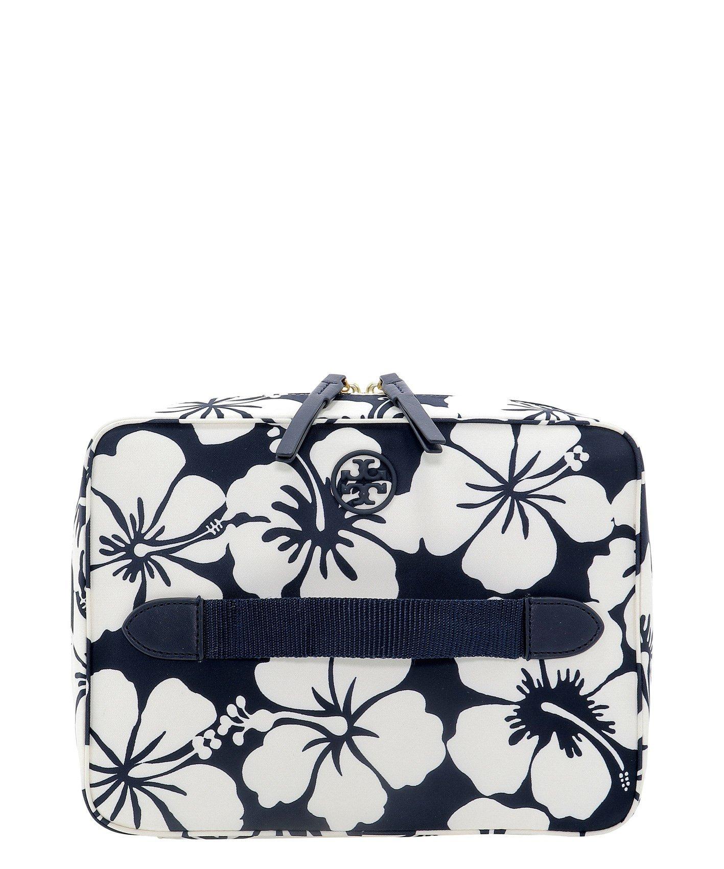 Tory Burch Synthetic Perry Cosmetic Bag Four-piece Set in Blue - Lyst