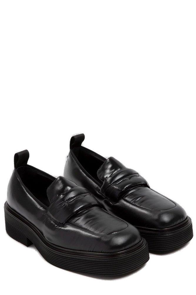 Marni Padded Penny Loafers in Black for Men Lyst