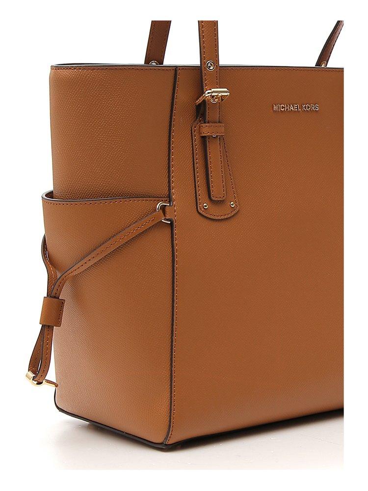 Michael kors voyager tote brown hot sale