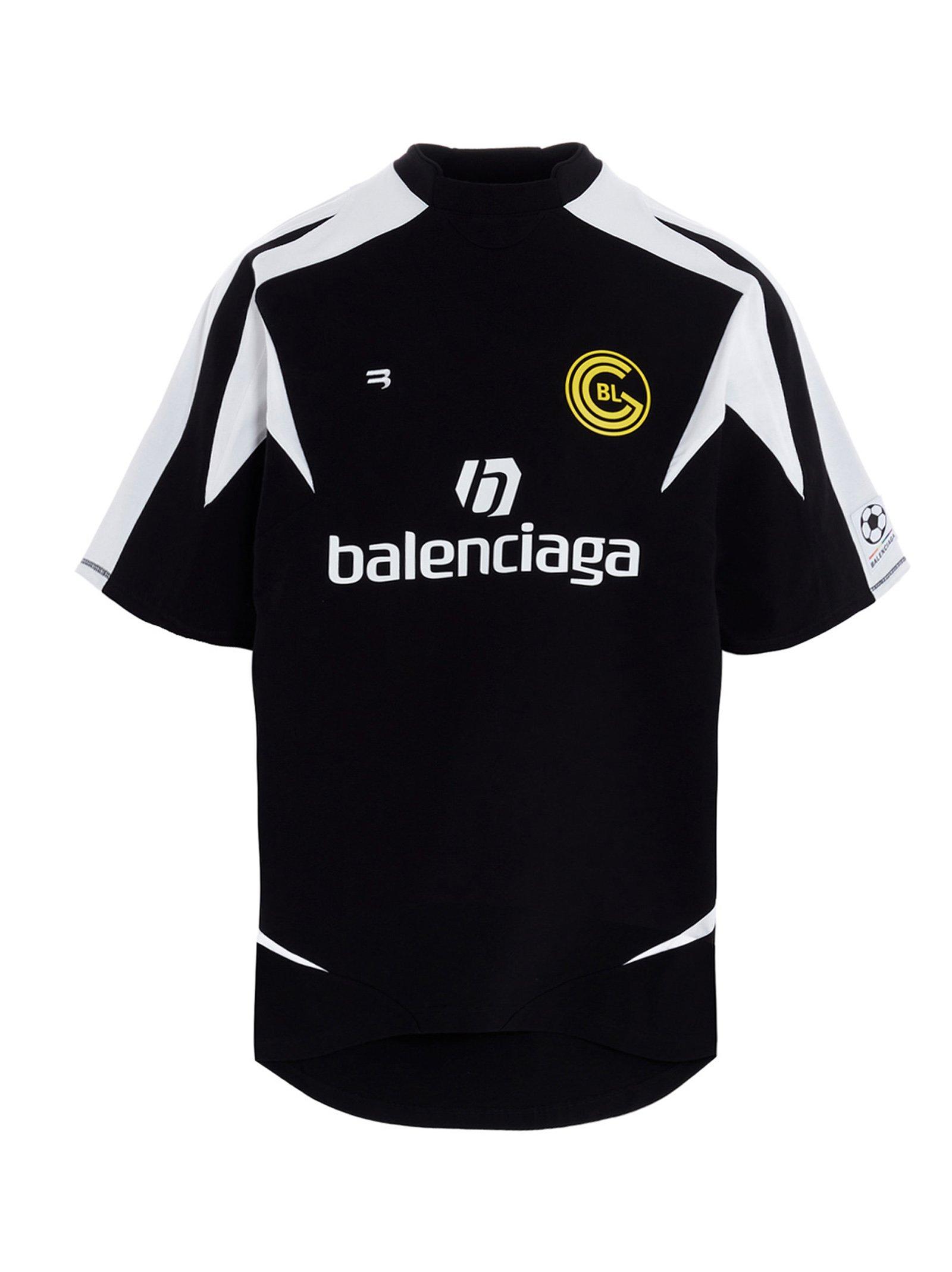 Balenciaga Soccer T-shirt in Black for Men