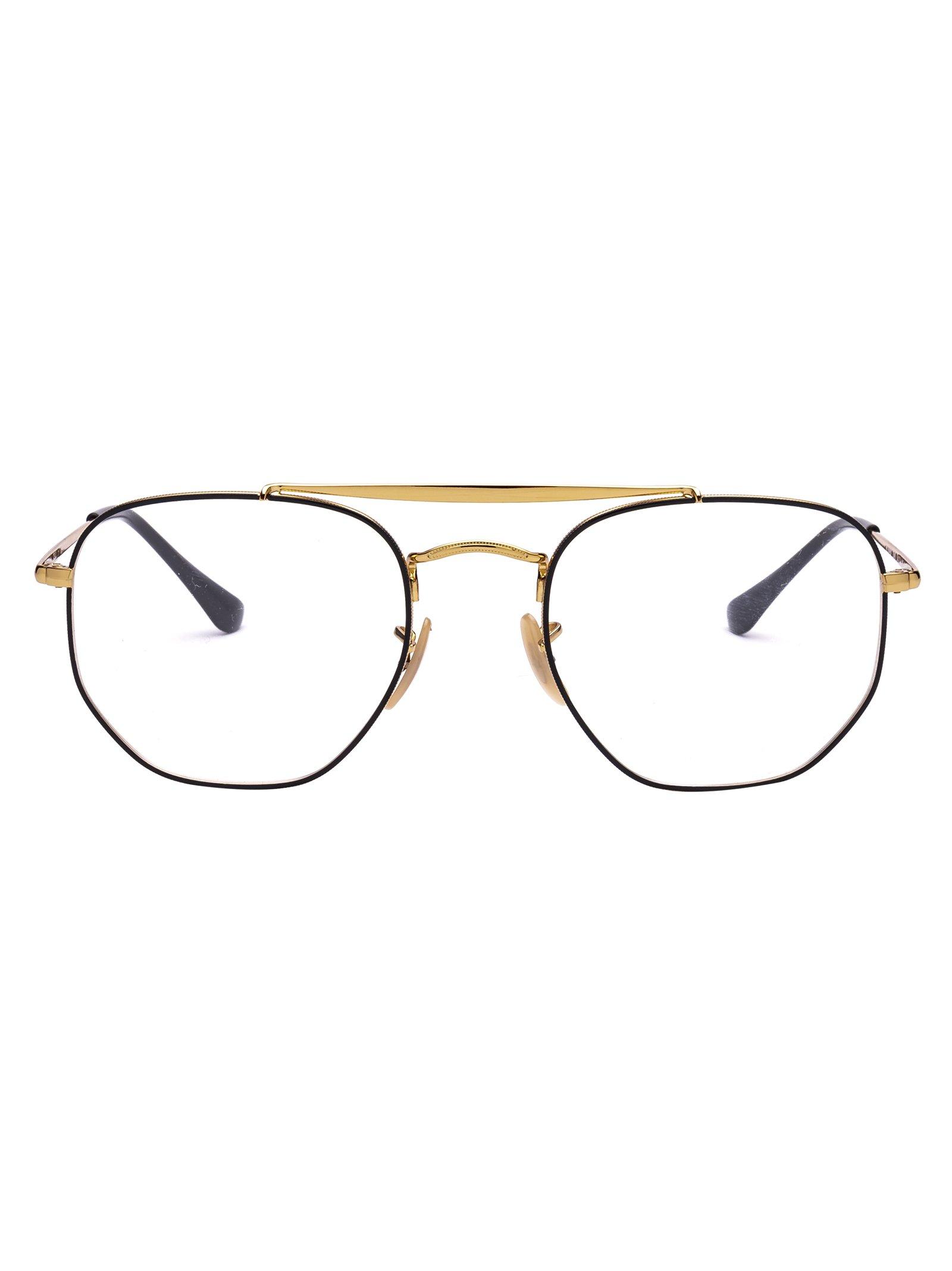 hexagonal ray ban glasses