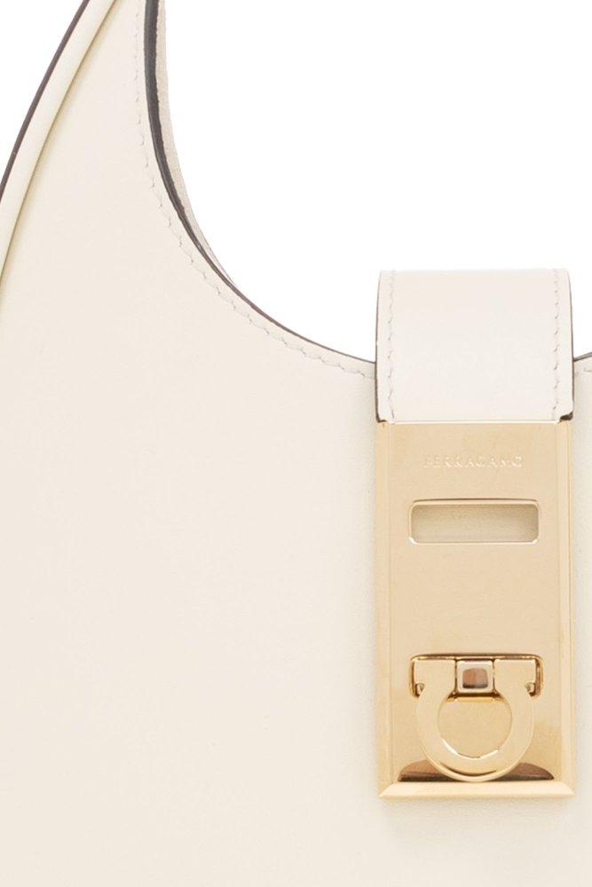 Engraved-logo Phone Pouch In Nude
