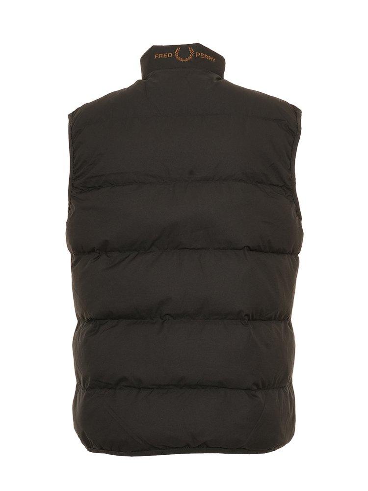 Fred Perry Insulated Gilet in Black for Men | Lyst