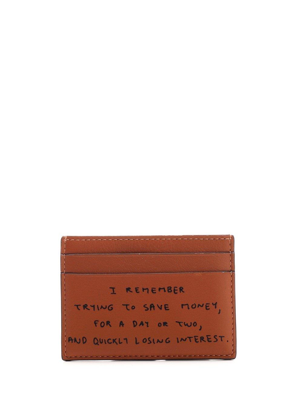 Loewe Words Card Holder in Brown for Men | Lyst