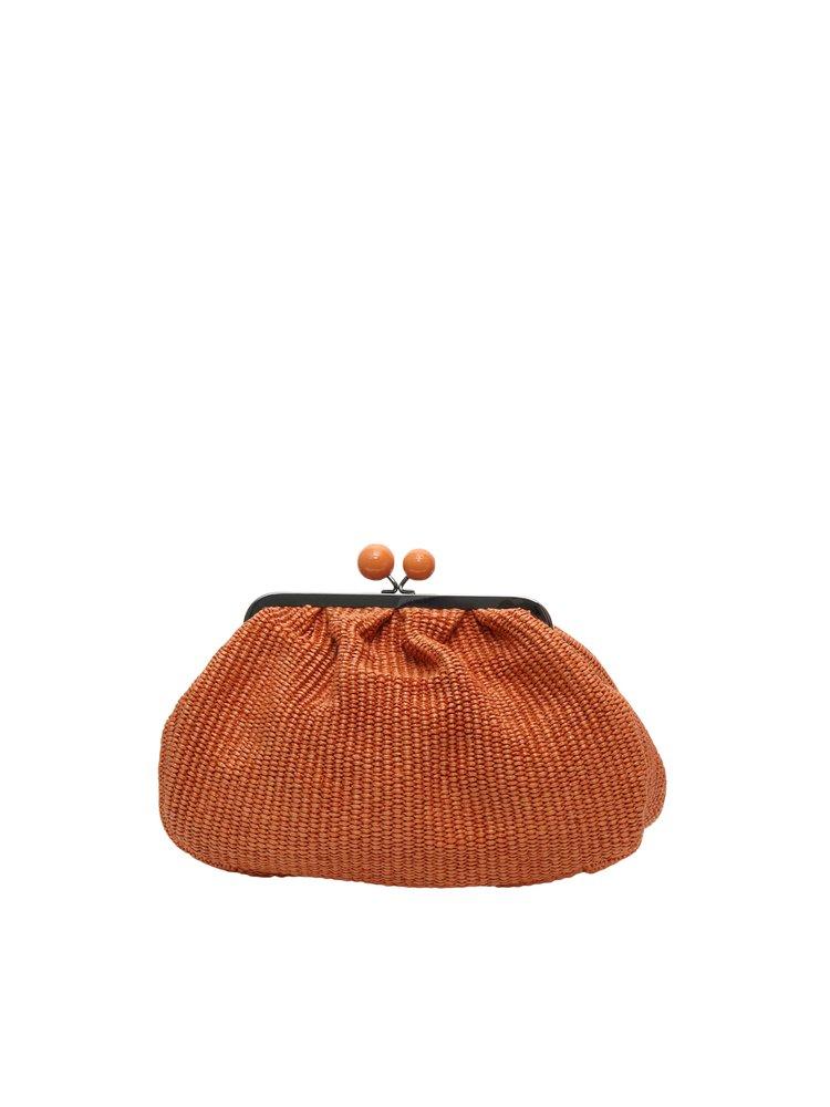 Weekend by Maxmara Cotton Pasticcino Medium Clutch Bag in Orange | Lyst