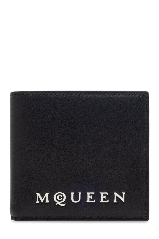 新品　Alexander McQUEEN MINI WALLET 財布　ロゴ Alexander Mcqueen Logo-Print Wallet - Neutrals | Editorialist