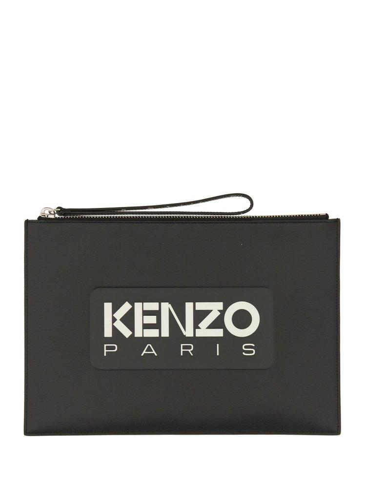 KENZO Large Clutch Bag With Logo in Black for Men Lyst UK