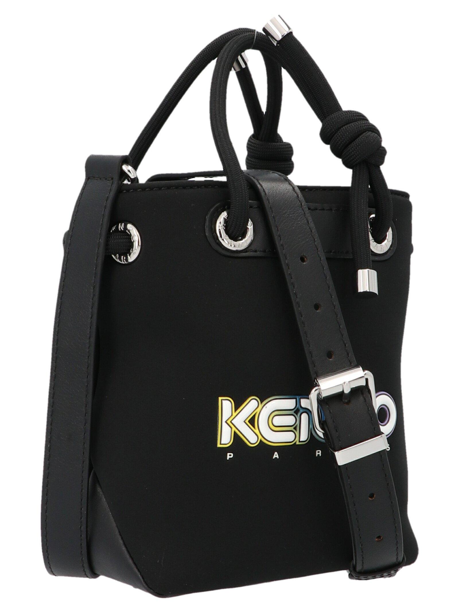 KENZO Synthetic Logo Tote Bag in Black Lyst