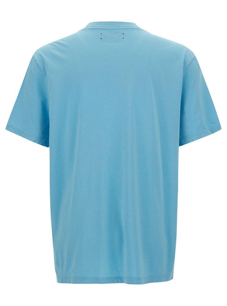 【AMIRI】メンズ ブルー CNY ドラゴン Tシャツ コットン AMIRI】CNYドラゴン Tシャツ (送料関税込) (AMIRI/Tシャツ