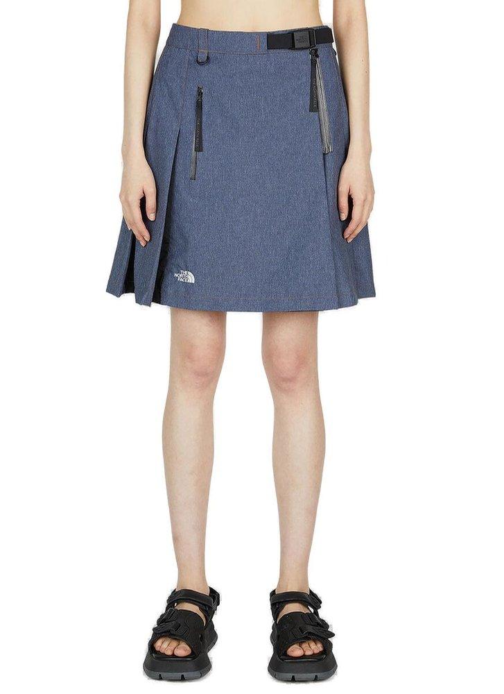 The North Face Pleated Mini Skirt in Blue | Lyst