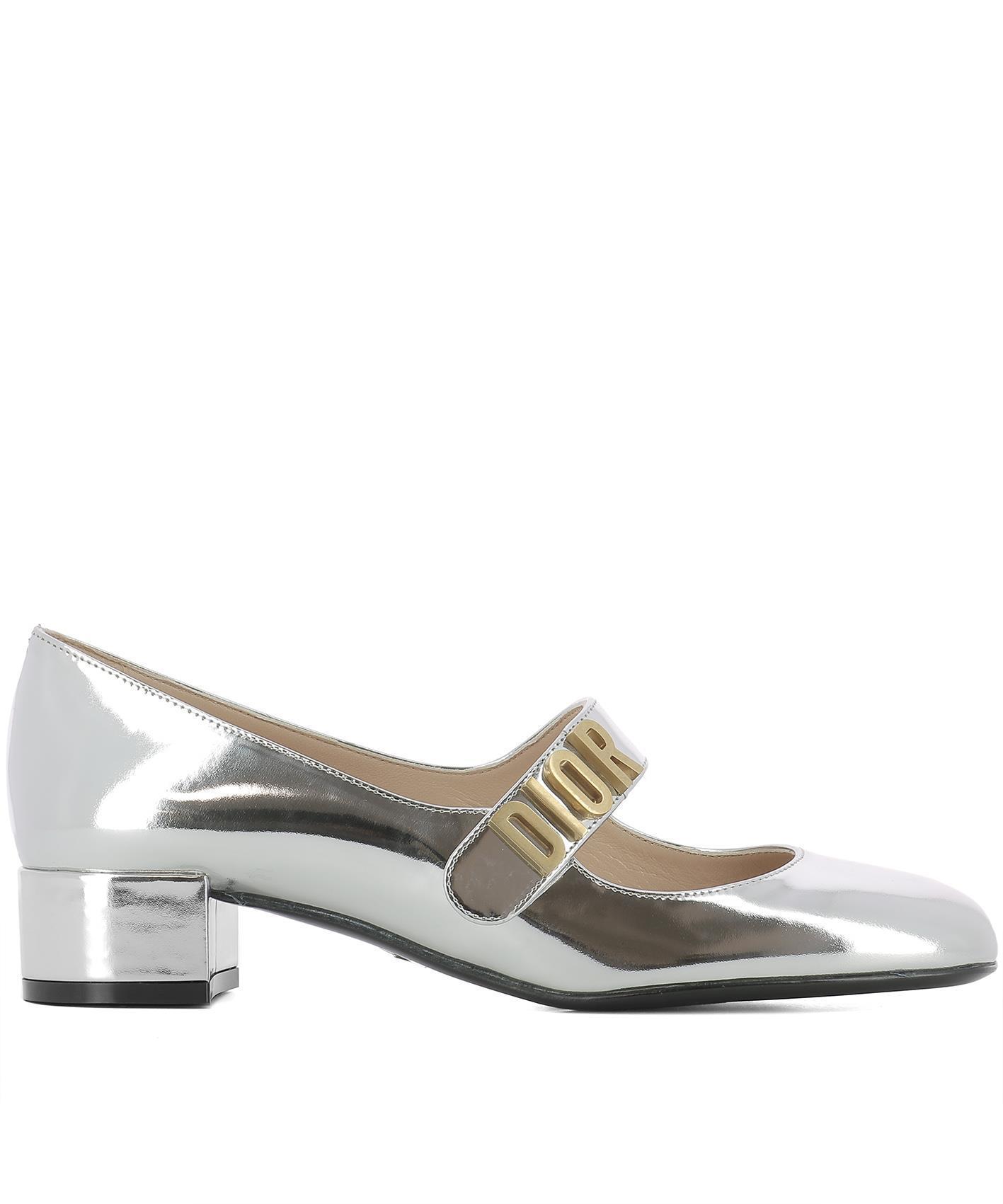 Dior Baby-d Ballerina Shoes in Metallic | Lyst