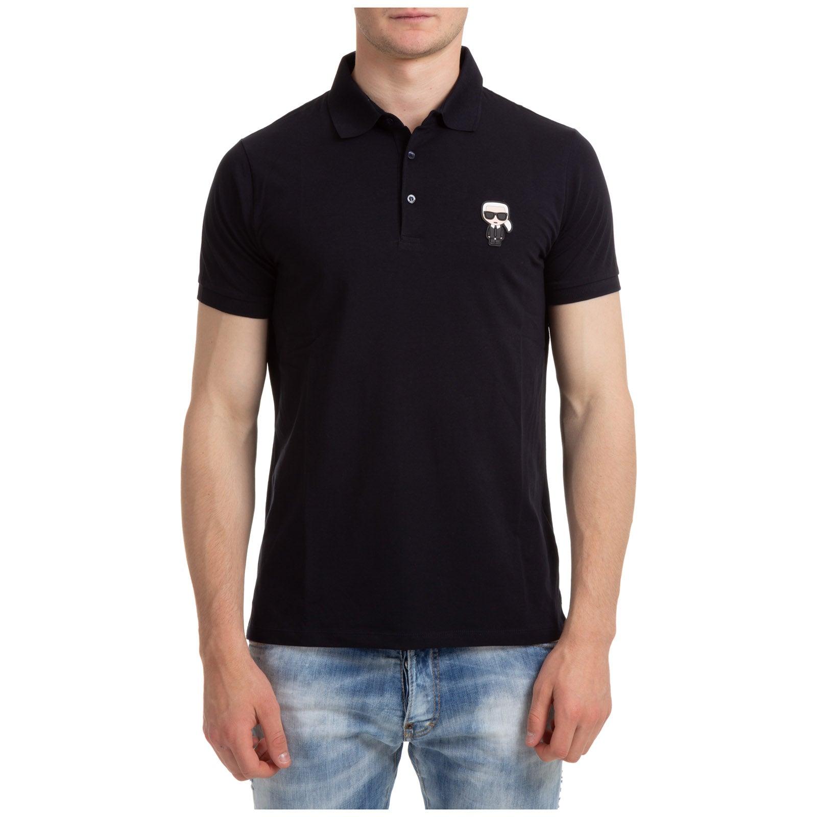 Karl Lagerfeld Short Sleeve Polo Collar K/iconic in Black for Men | Lyst Canada