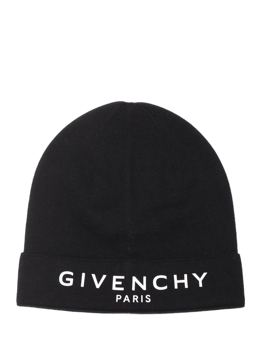 Givenchy Cotton Logo Embroidered Beanie in Black for Men - Lyst
