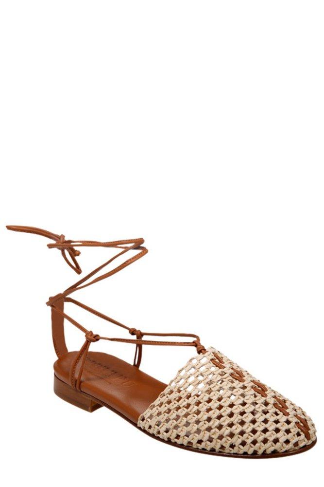 Hereu Forana Closed-Toe Mesh Sandals in Brown | Lyst