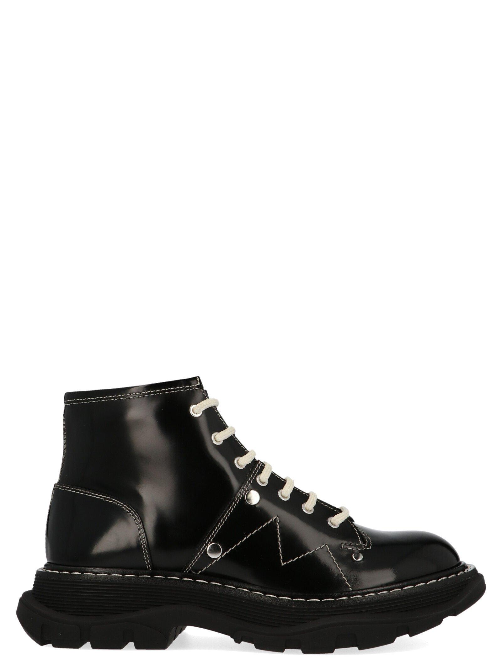 alexander mcqueen lace up boot