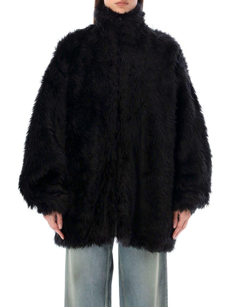 balenciaga fur jacket