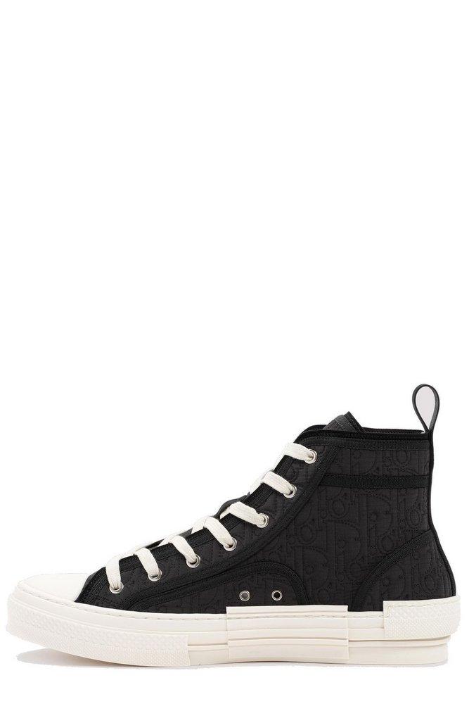 Dior B23 High Top Sneakers in Black for Men | Lyst