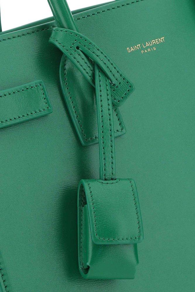 Sac de jour leather crossbody bag Saint Laurent Green in Leather - 16106627