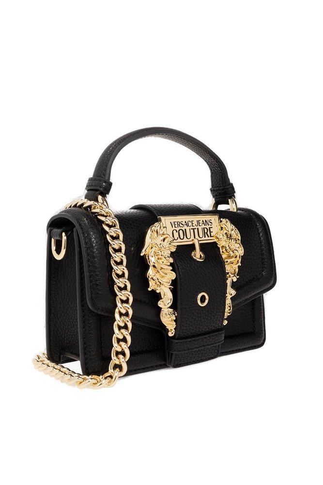 Versace Jeans Couture Shoulder Bag With Baroque Buckle in Black | Lyst