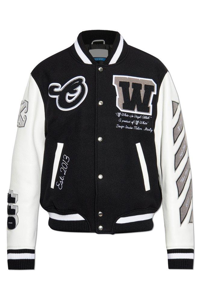 名作 Off-White c/o Virgil Abloh Varsity Jacket in Black for Men ジャケット・アウター