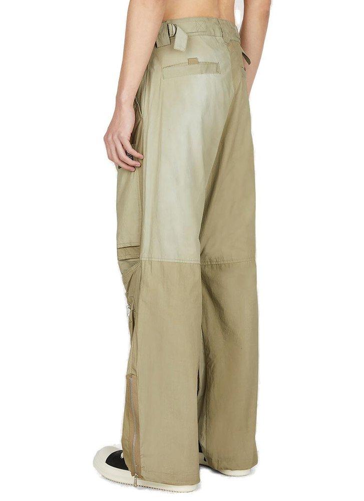 DIESEL Wide-leg Cargo Trousers in Natural for Men | Lyst