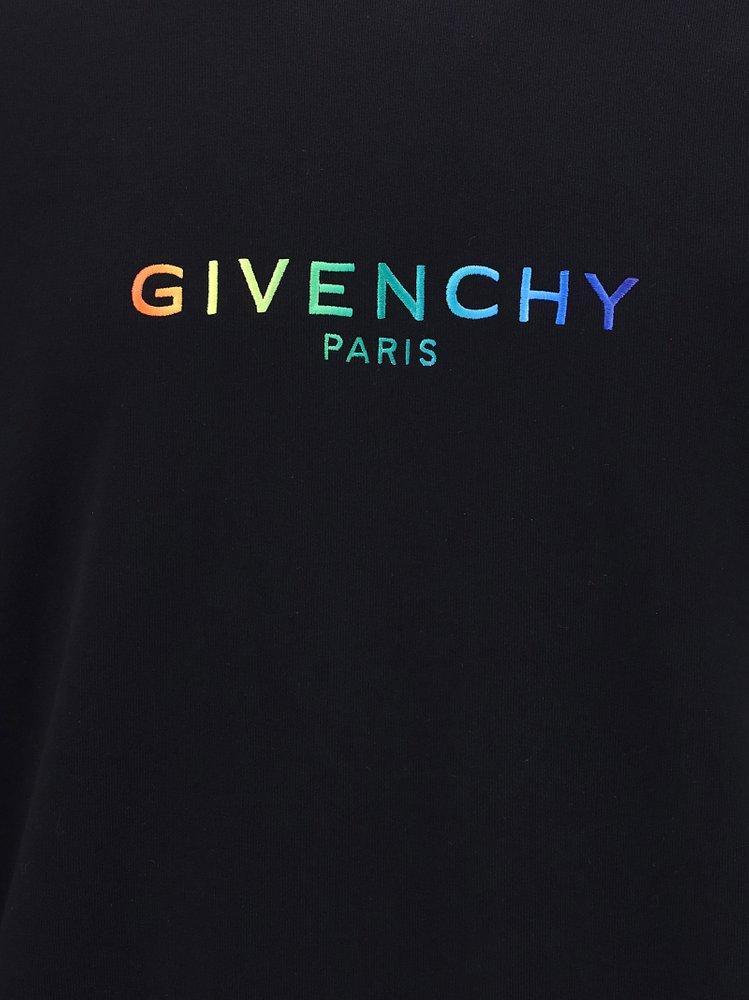 Givenchy Cotton 4g Embroidered Crewneck Sweatshirt in Black for 