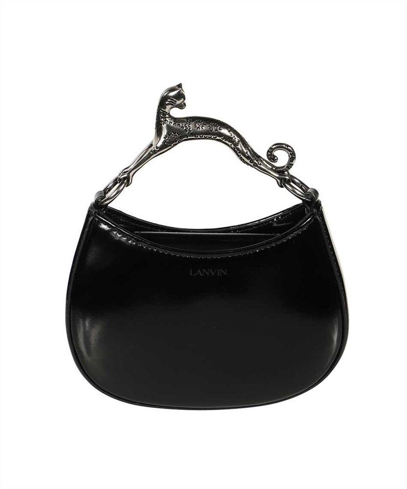 Lanvin Leather Handbag in Black | Lyst