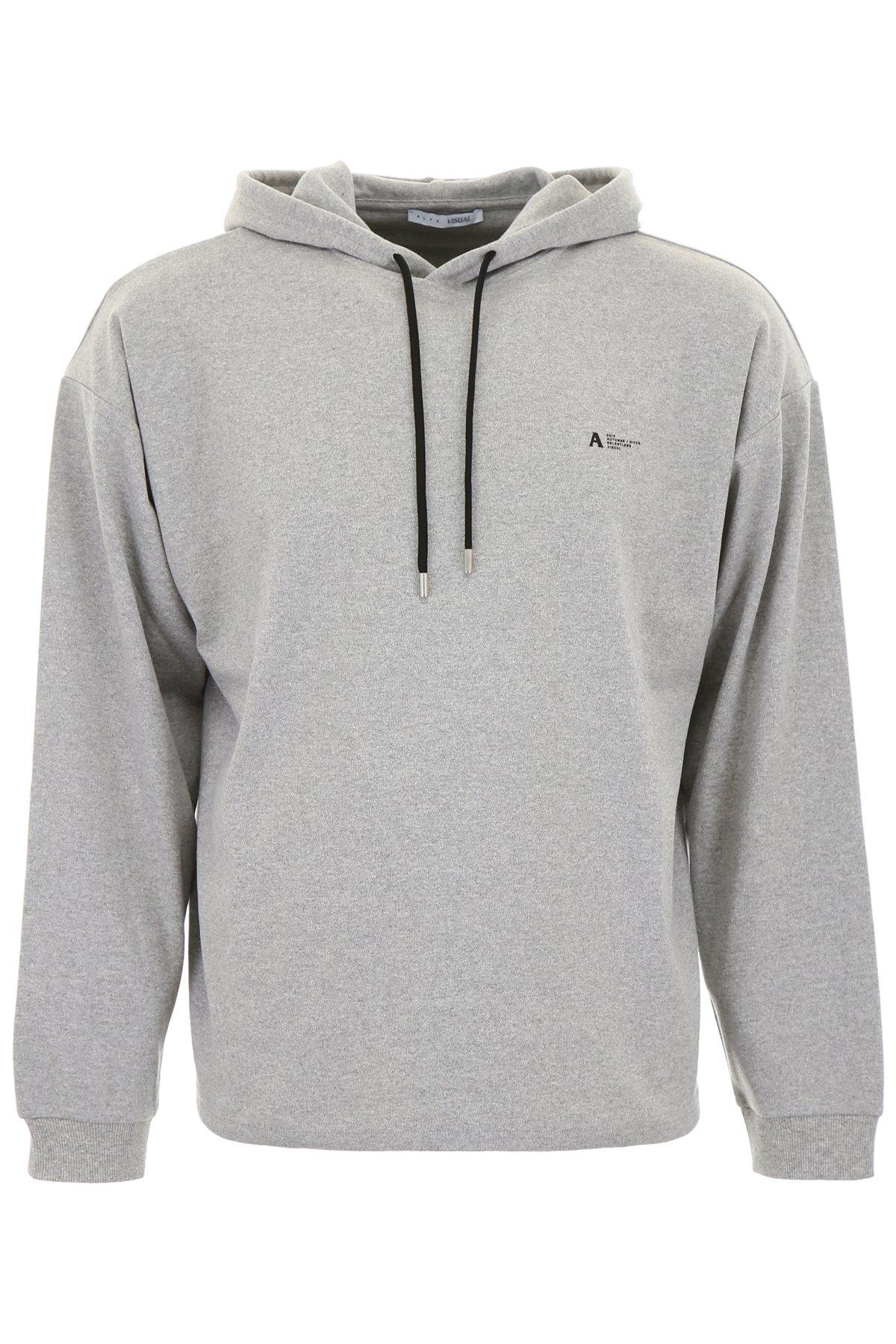 1017 ALYX 9SM Logo Printed Hoodie in Grey (Gray) for Men - Save 16% - Lyst