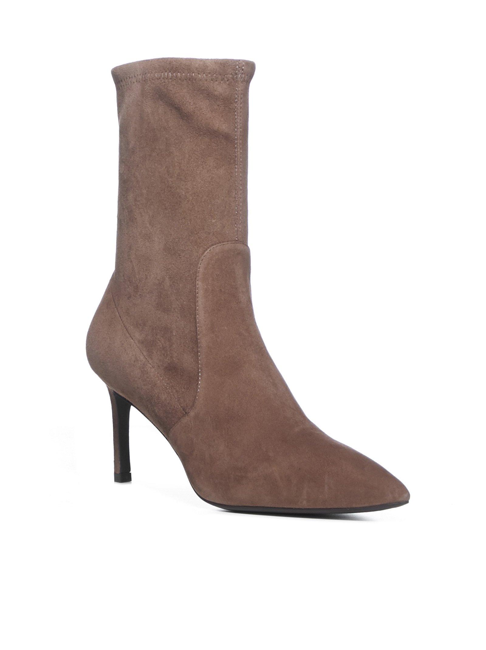 Stuart Weitzman Wren Suede Sock Boots 