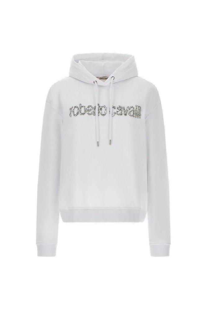 【関税 送料無料】ROBERTO CAVALLI スウェット フーディ Black Sweatshirt with Logo in BLACK for Men | Roberto Cavalli®