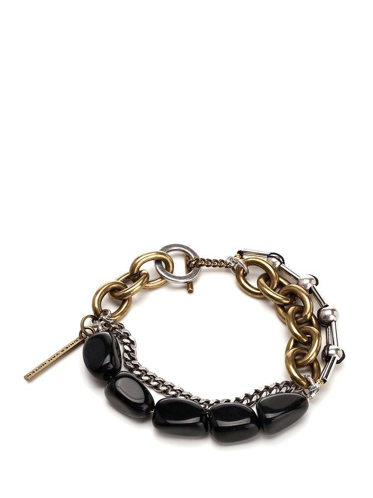 Dries Van Noten Double Chain Bracelet in Metallic for Men | Lyst