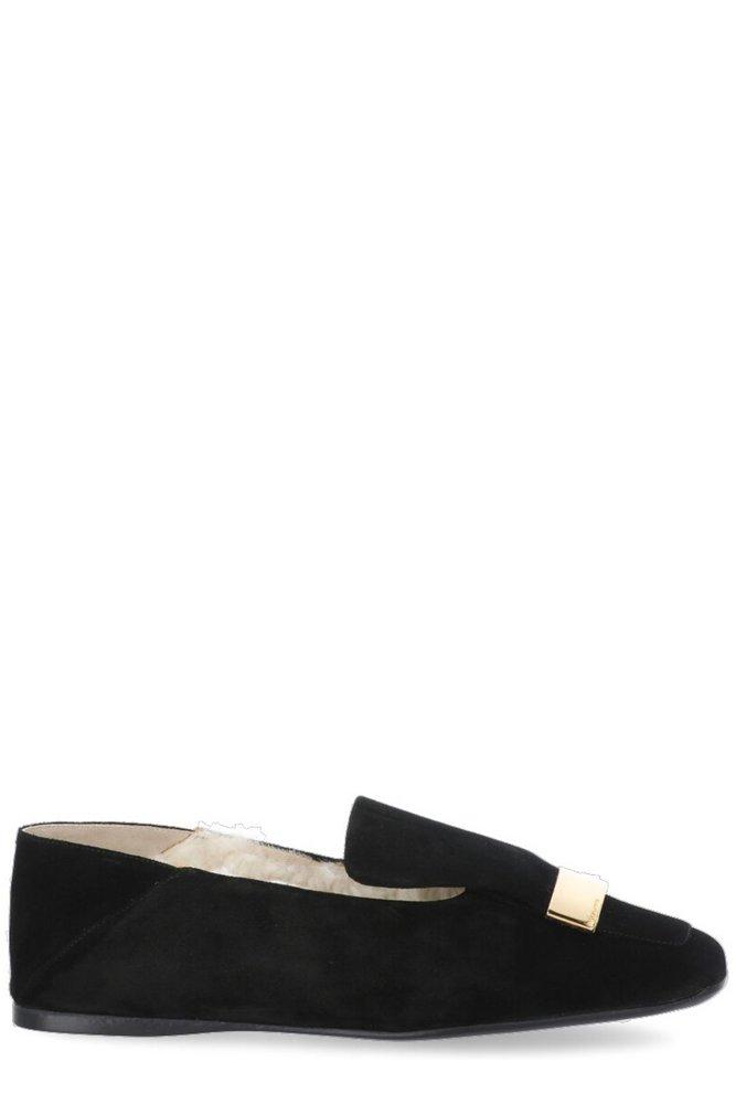 Womens Flats and flat shoes Casadei Flats and flat shoes Casadei Rubber Toe Post Sandals in Black White 