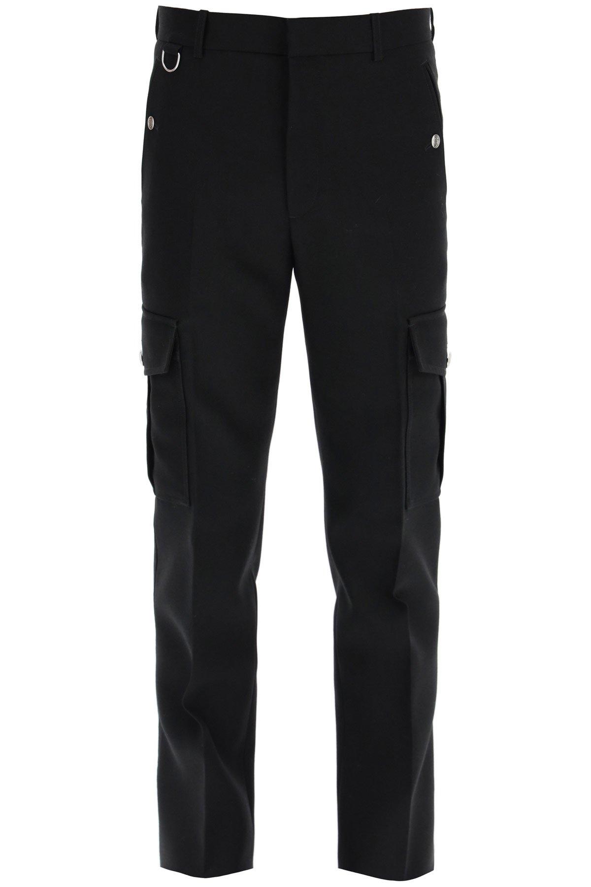 Alexander McQueen Wool Military Trousers in Black for Men - Save 11% - Lyst