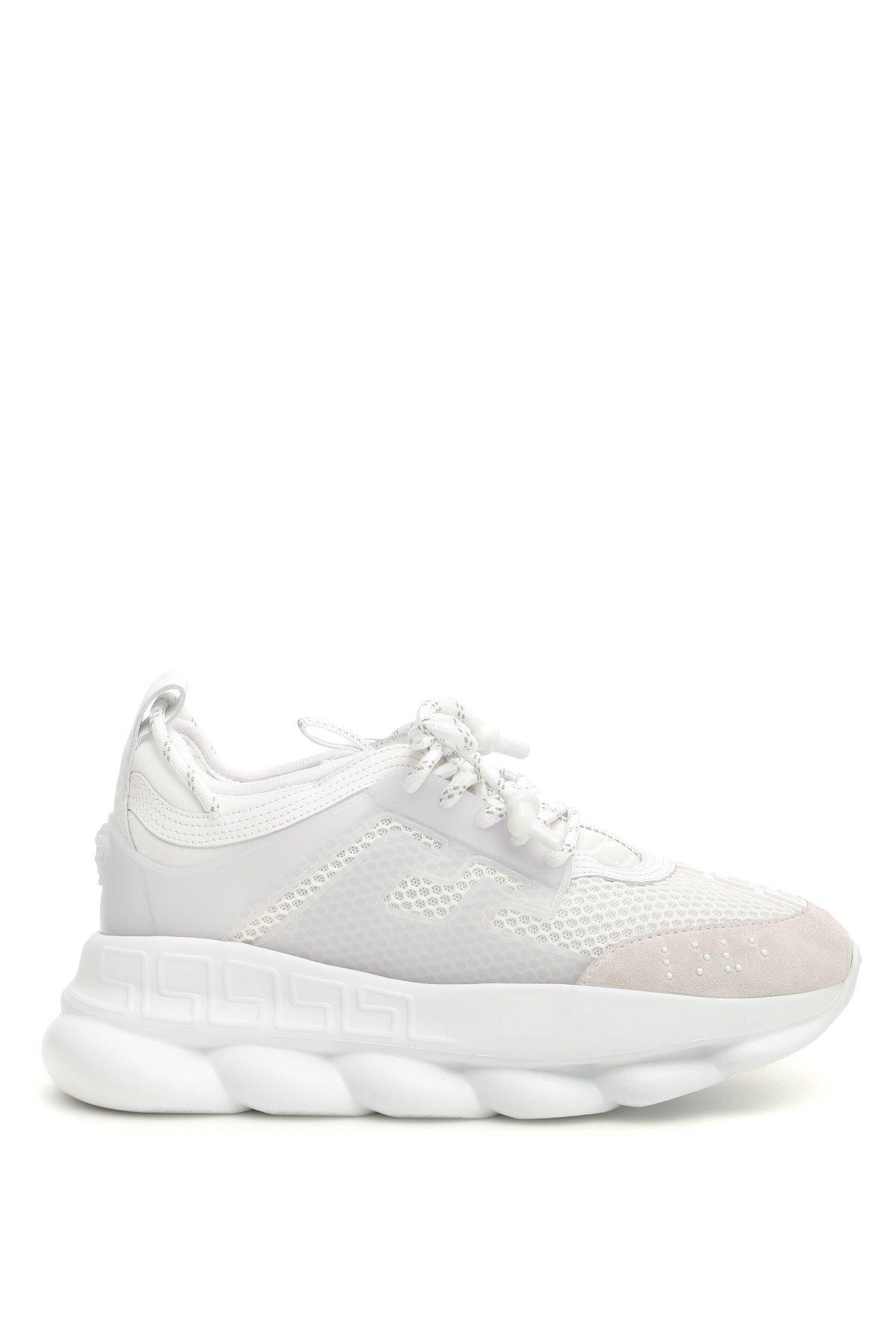 Versace Synthetic Chain Reaction Sneakers in White - Lyst