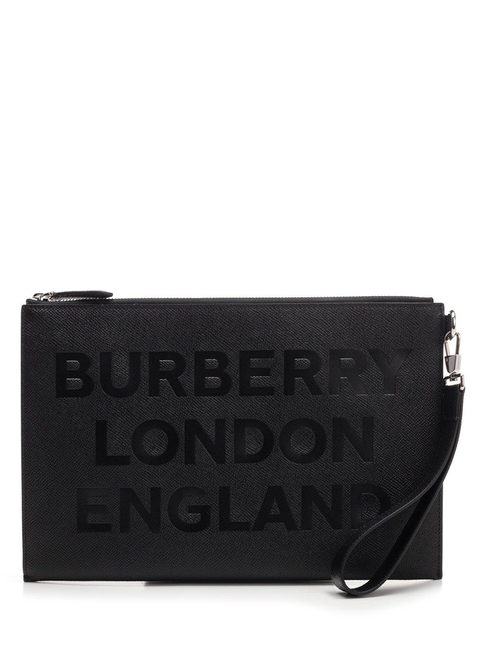 Burberry Black Leather Pouch for Men Save 12 Lyst