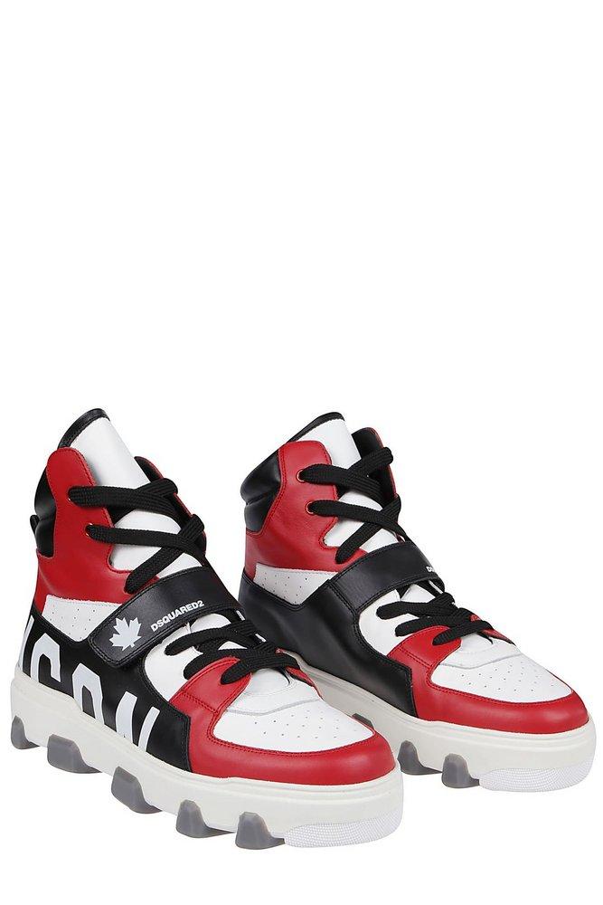DSquared² Icon Basket High-top Sneakers in Red for Men | Lyst