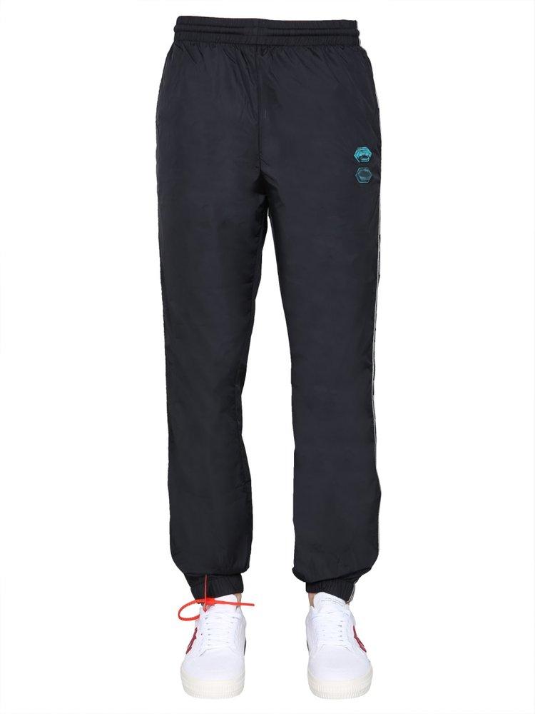 Off White c o Virgil Abloh Off Side Stripe Sweatpants in Blue for Men Lyst UK